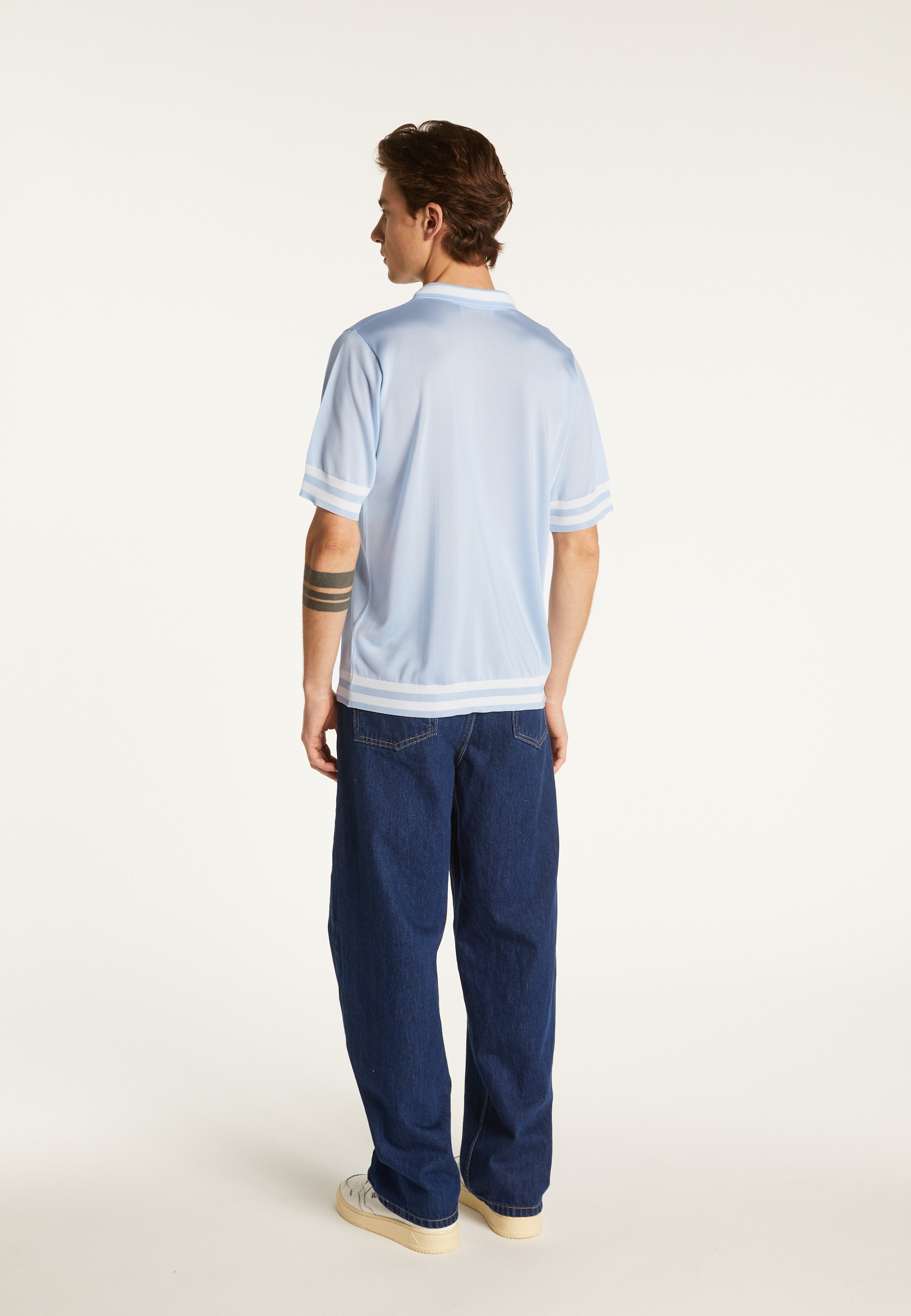 Polo shirt in light thread and stripes - Montmartre