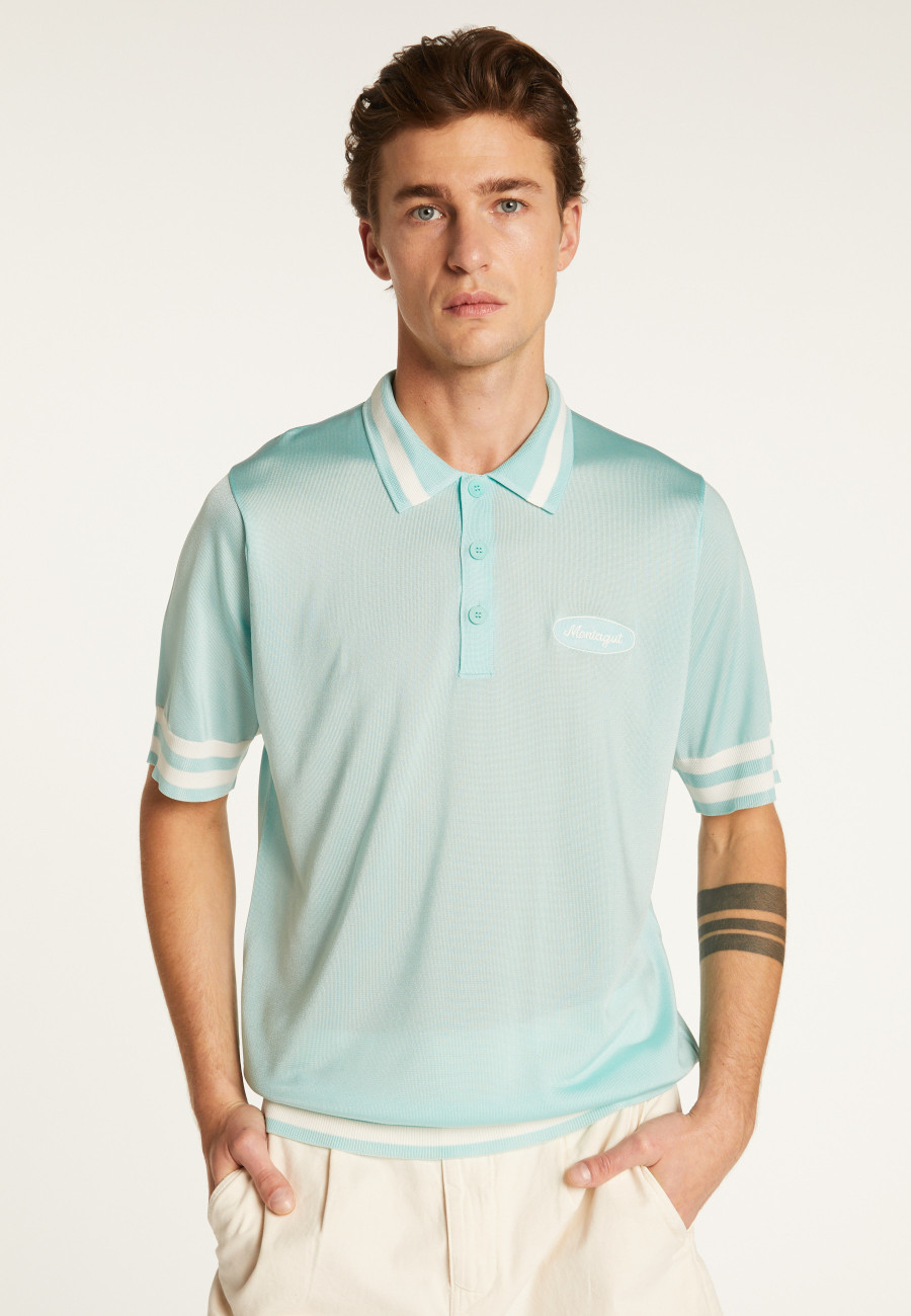 Camisa polo em fio claro e listras - Montmartre