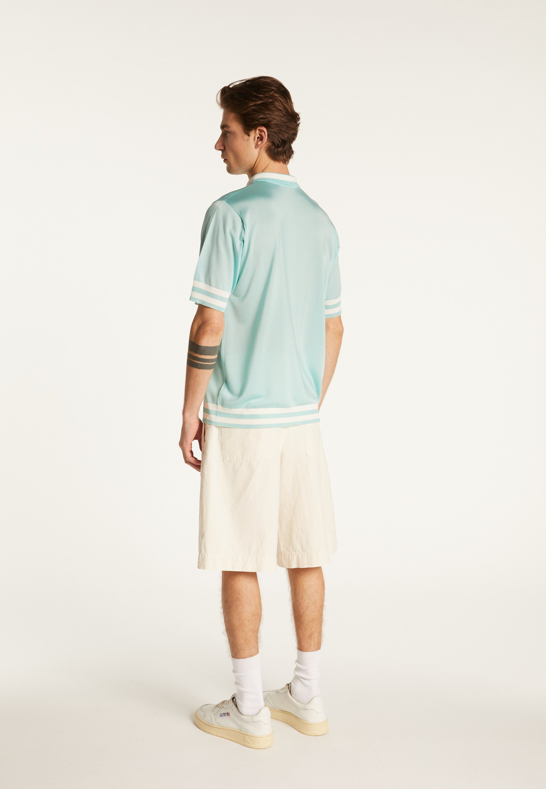 Polo shirt in light thread and stripes - Montmartre