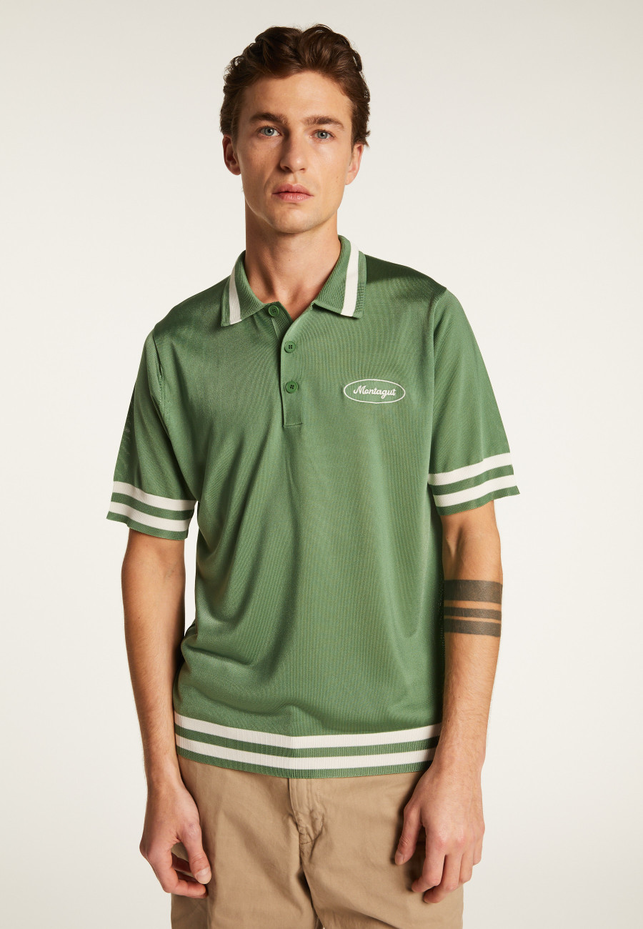 Camisa polo em fio claro e listras - Montmartre