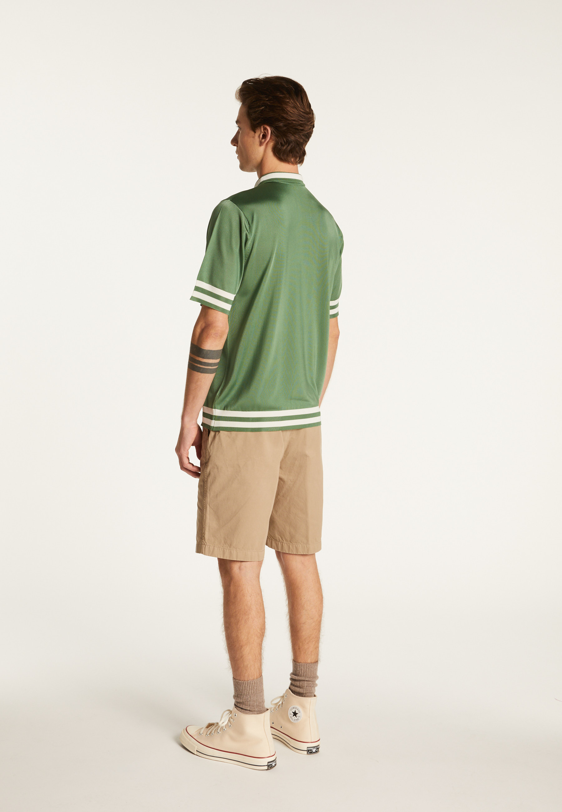 Polo shirt in light thread and stripes - Montmartre