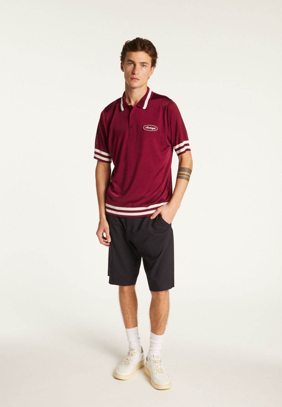 Camisa polo em fio claro e listras - Montmartre