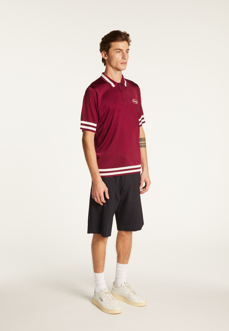 Camisa polo em fio claro e listras - Montmartre