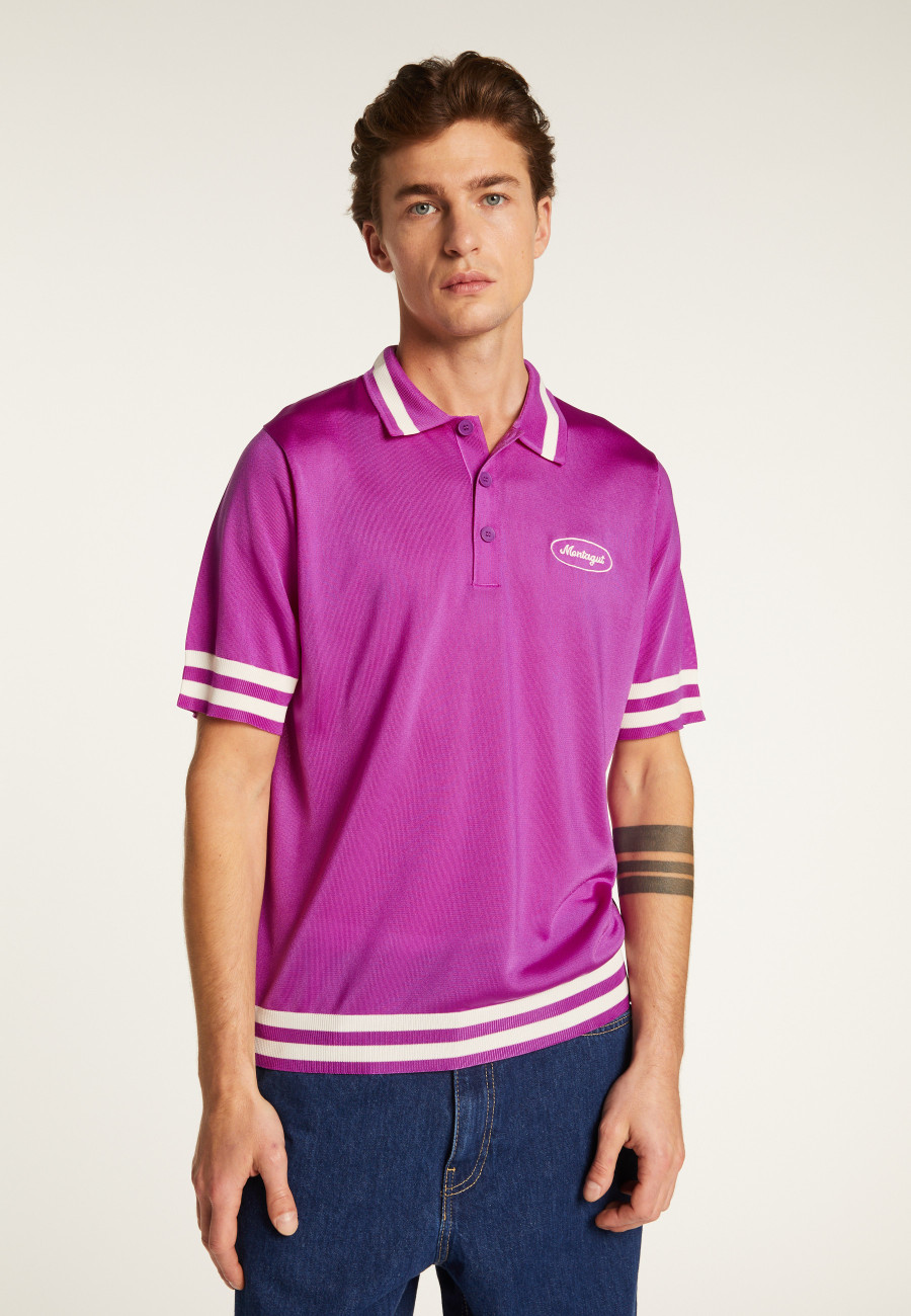 Camisa polo em fio claro e listras - Montmartre