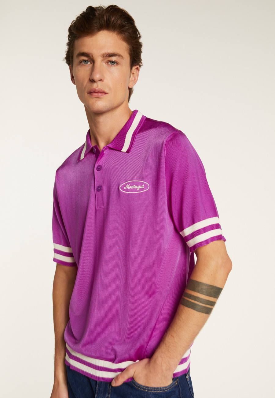 Camisa polo em fio claro e listras - Montmartre