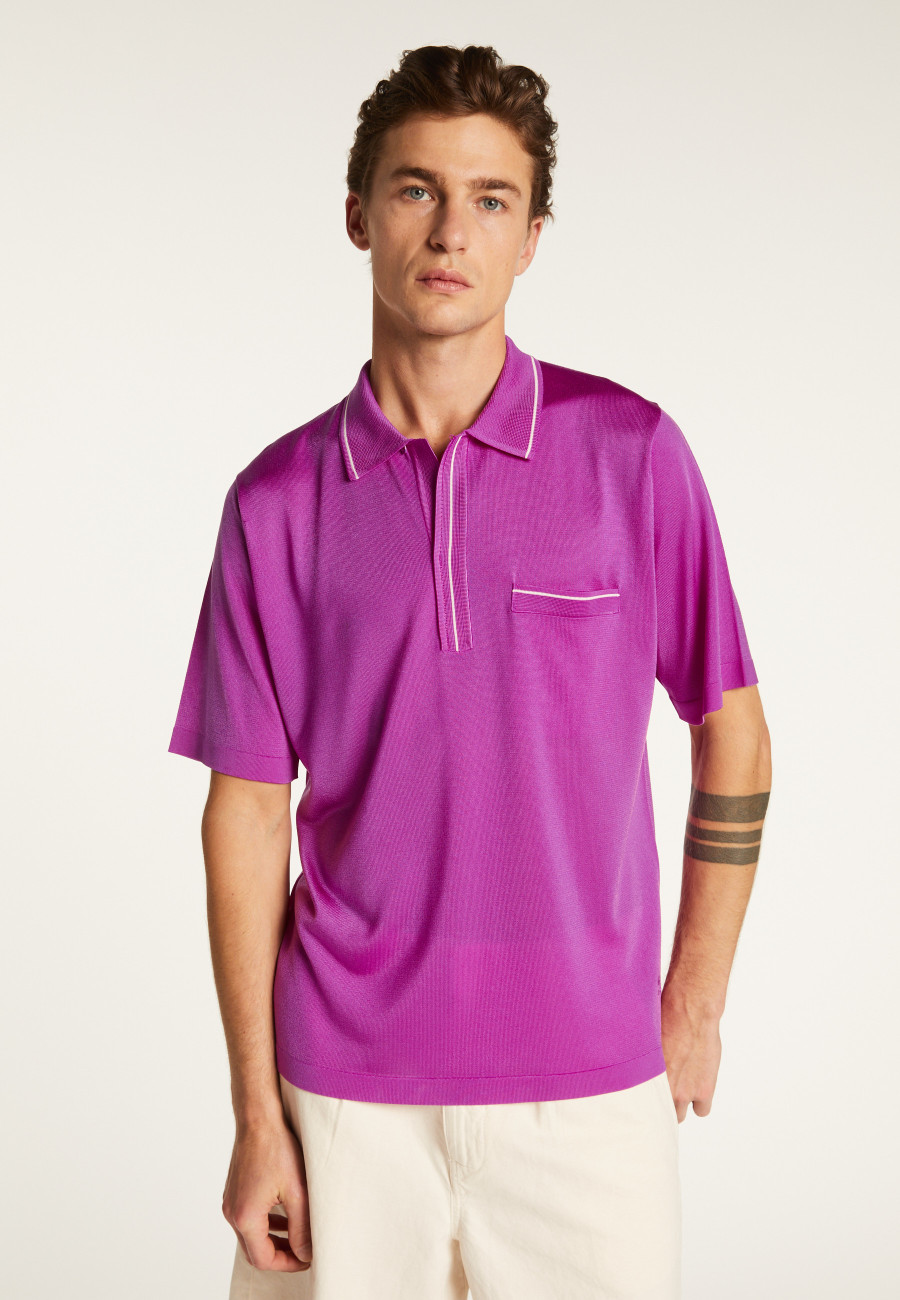 Camisa pólo de fio leve - Montayang