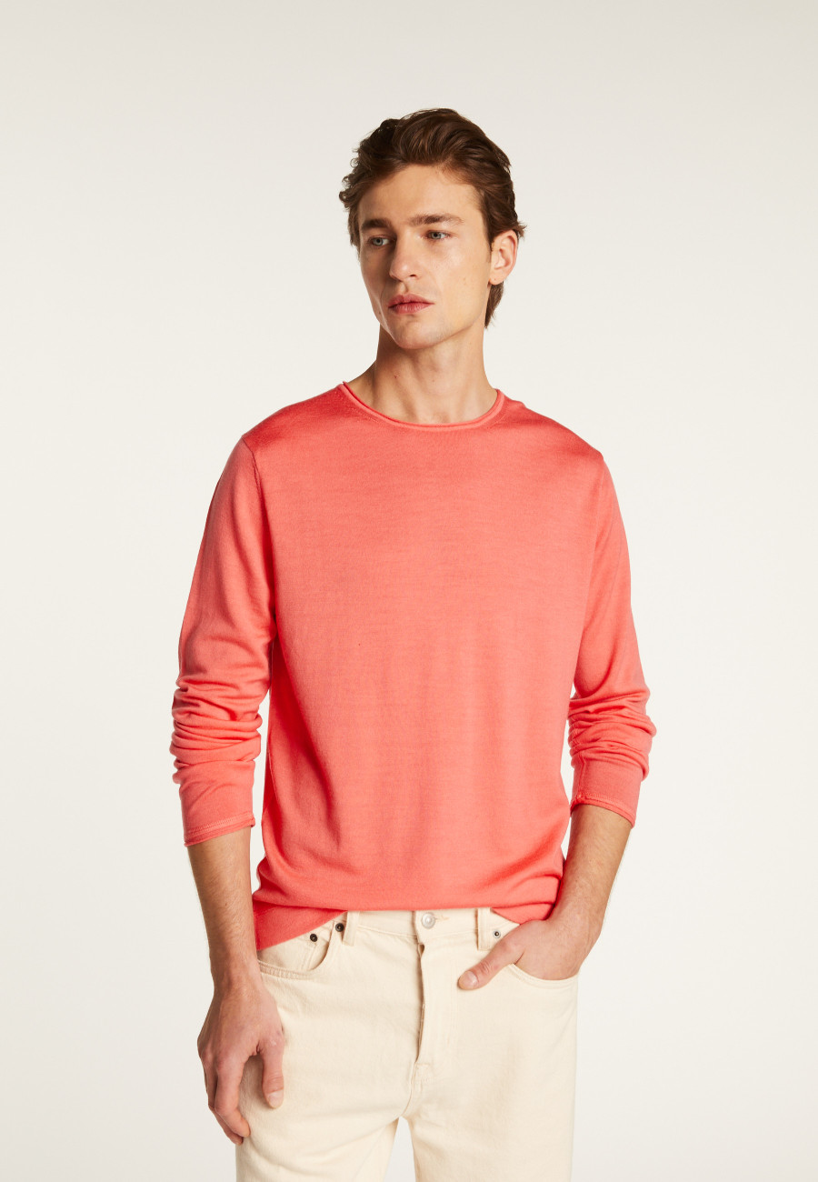 Merino wool crew neck sweater - Erin