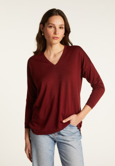 V-neck wool sweater - Bernice