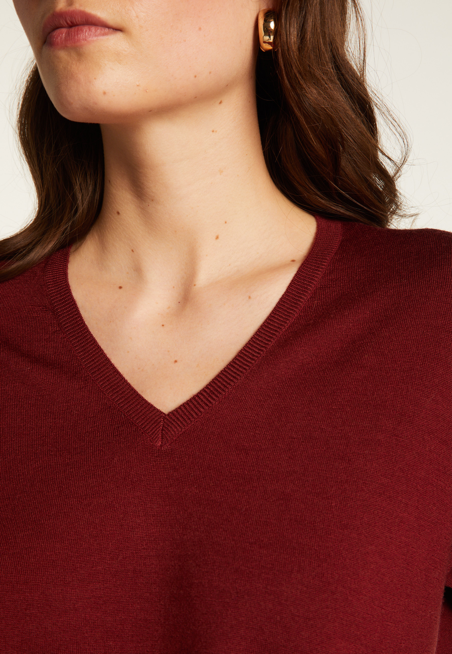 V-neck wool sweater - Bernice