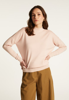 Buttoned shoulder wool sweater - Gipsy