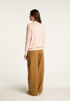 Buttoned shoulder wool sweater - Gipsy