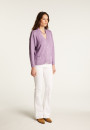 Cotton and linen V-neck cardigan - Thais