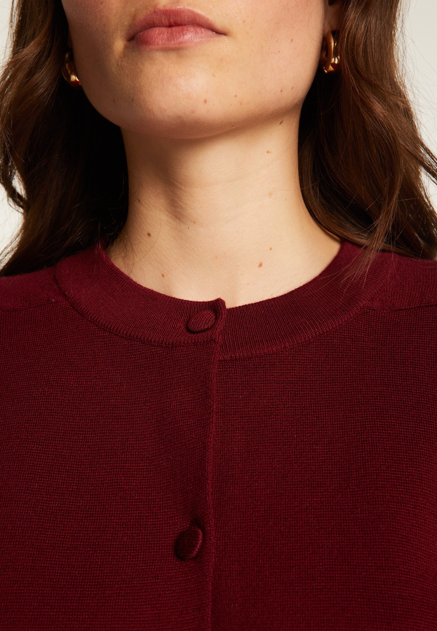 Veste boutonnée à poches en laine mérinos - Gaspard