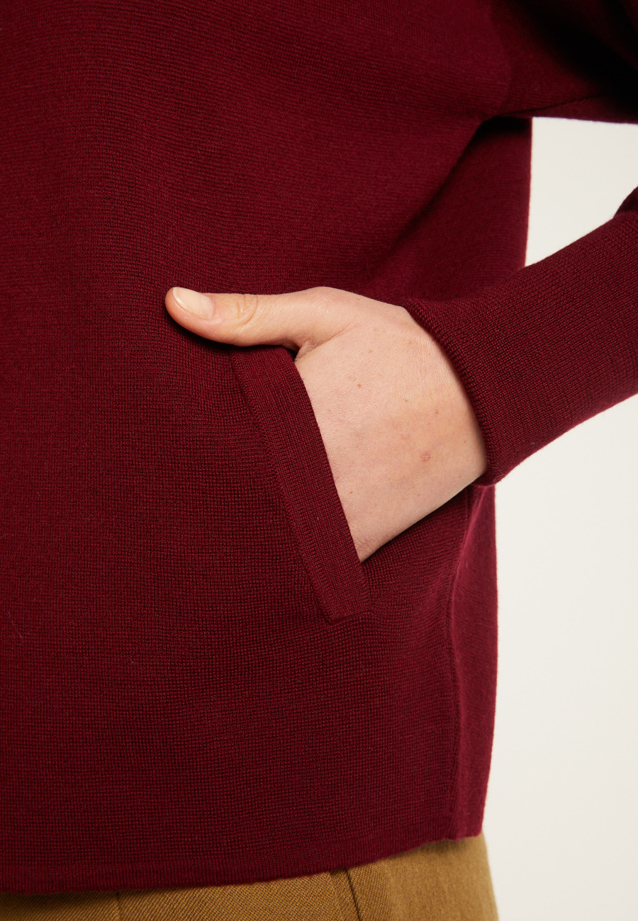 Buttoned jacket with pockets in merino wool - Gaspard