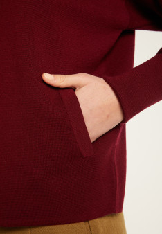 Buttoned jacket with pockets in merino wool - Gaspard