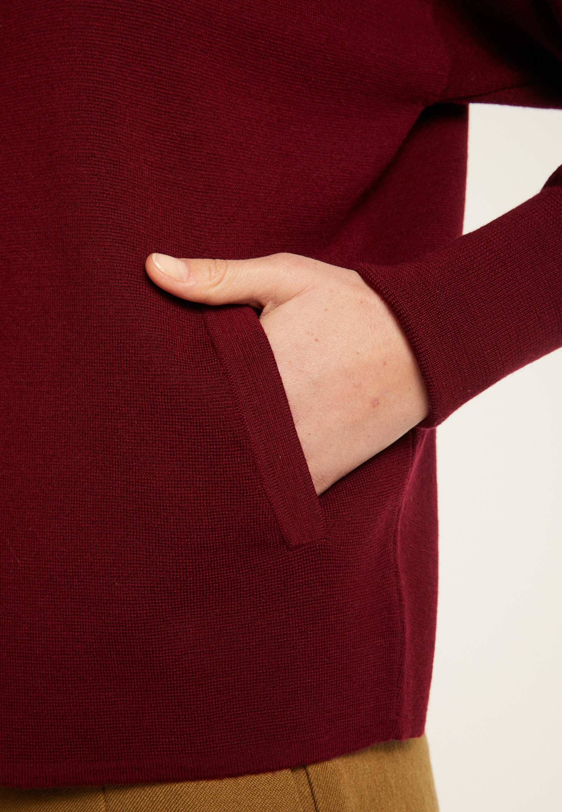 Buttoned jacket with pockets in merino wool - Gaspard