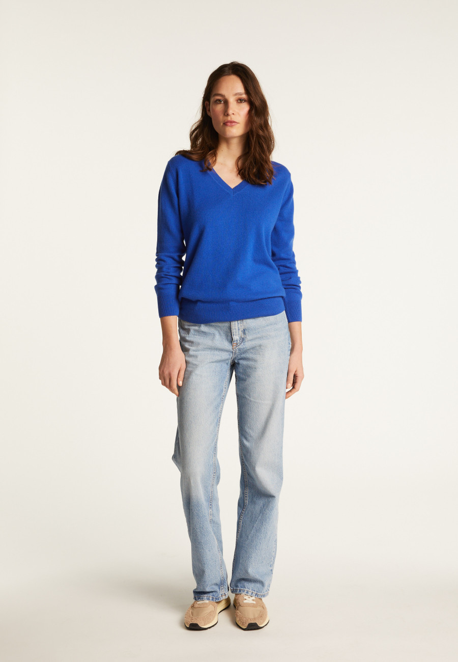 Suéter de cashmere com decote em V - Abel