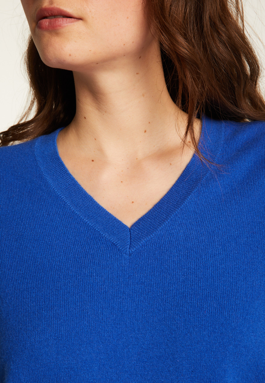 Suéter de cashmere com decote em V - Abel