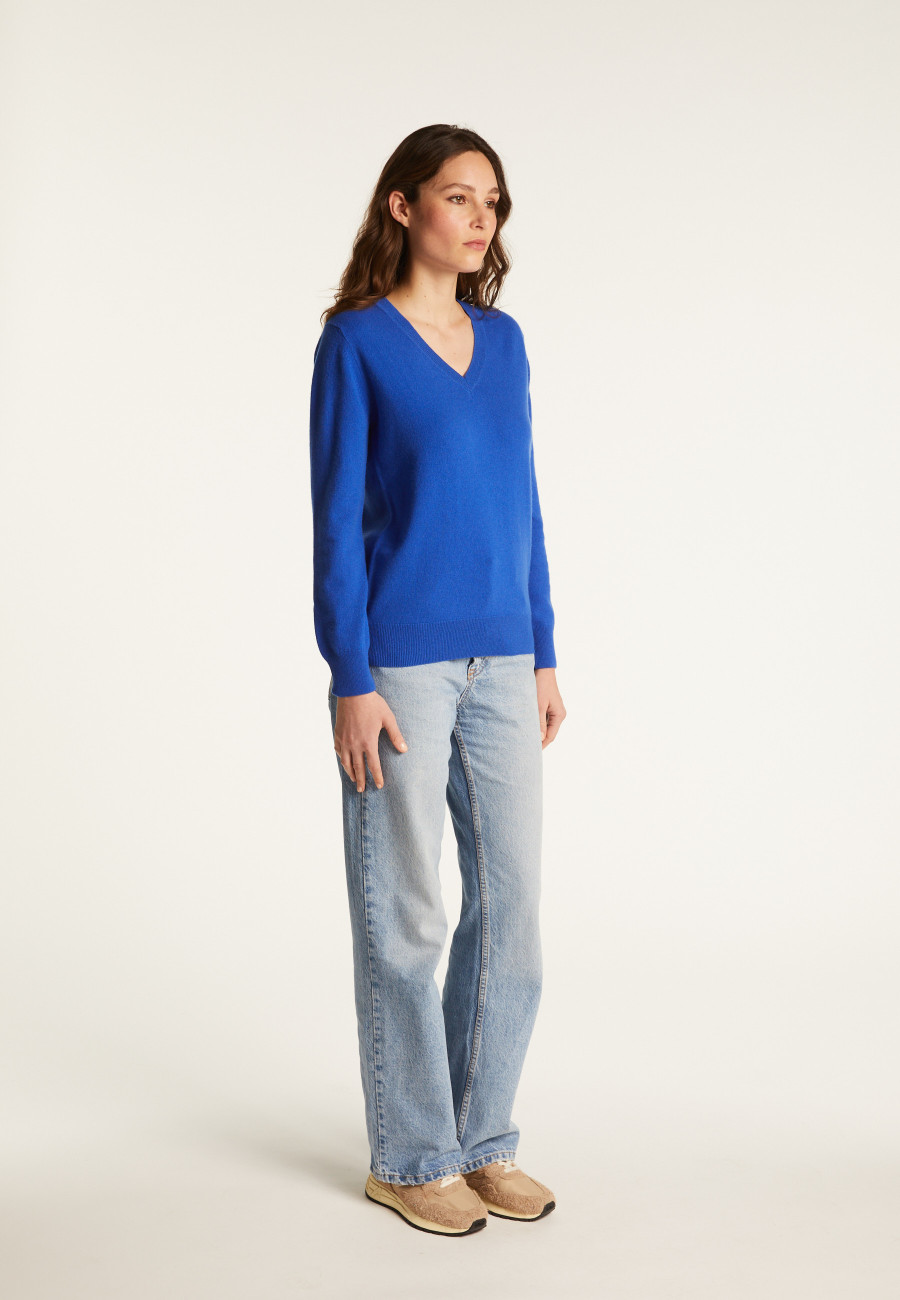 Suéter de cashmere com decote em V - Abel