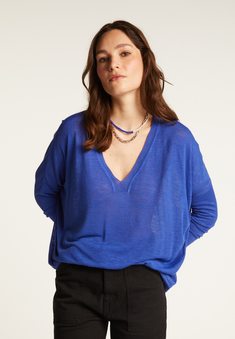 Slub linen sweater - Beja