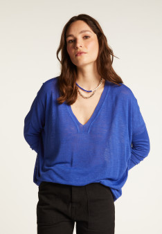 Slub linen sweater - Beja