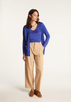 Flamed linen vest - Naelle