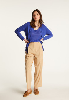 Flamed linen vest - Naelle