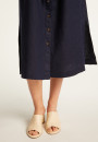 Long sleeve linen dress - Emy