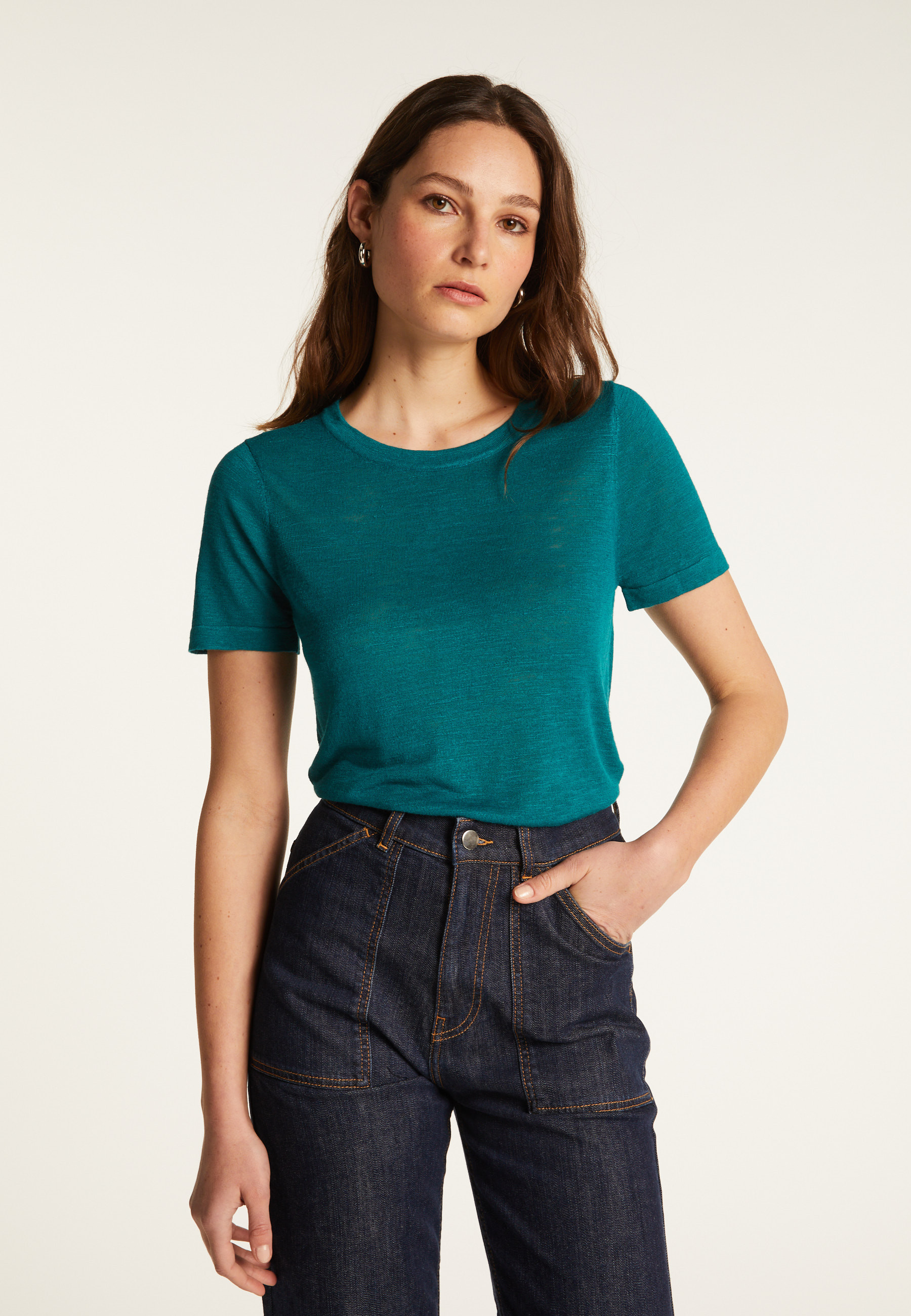 Slub linen T-shirt - Lucie