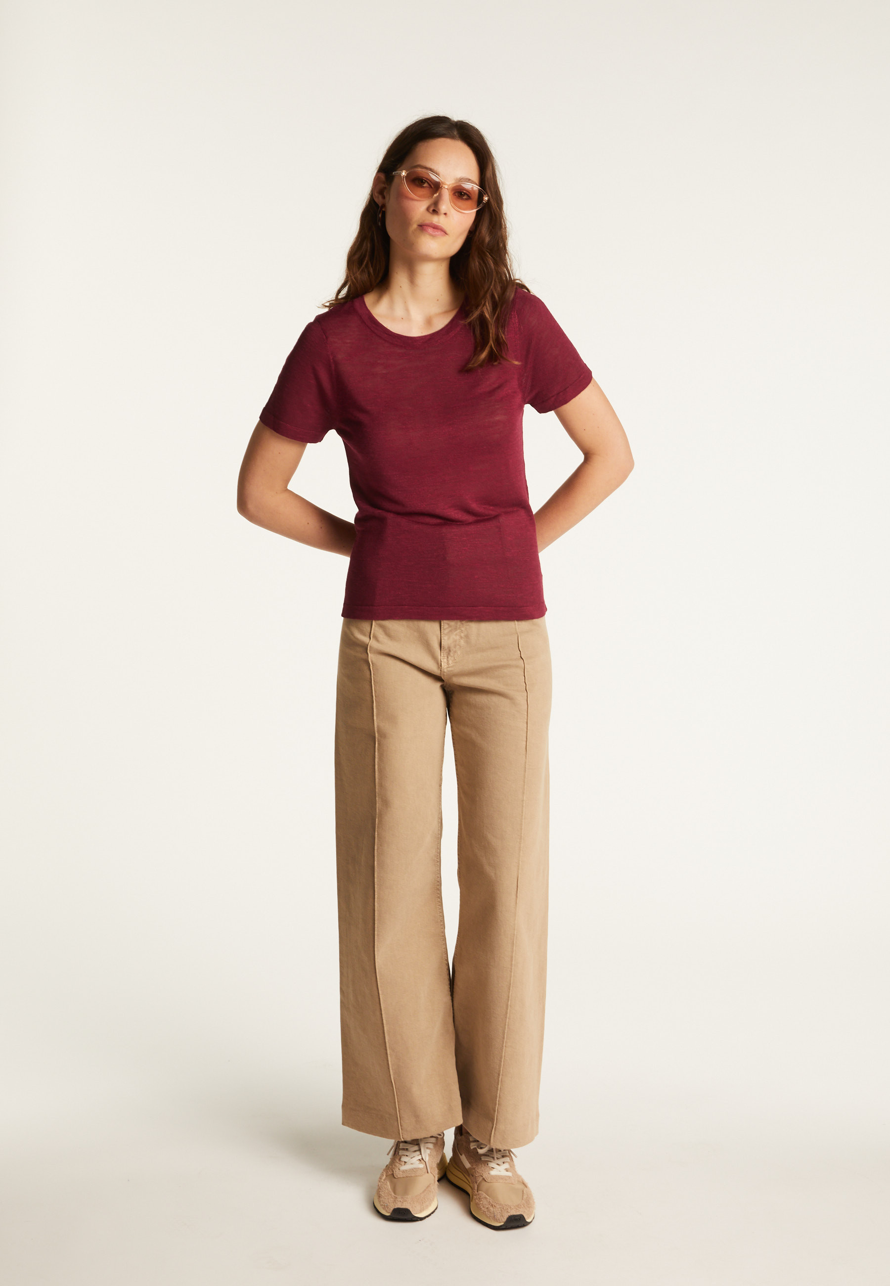 T-shirt en lin flammé - Lucie