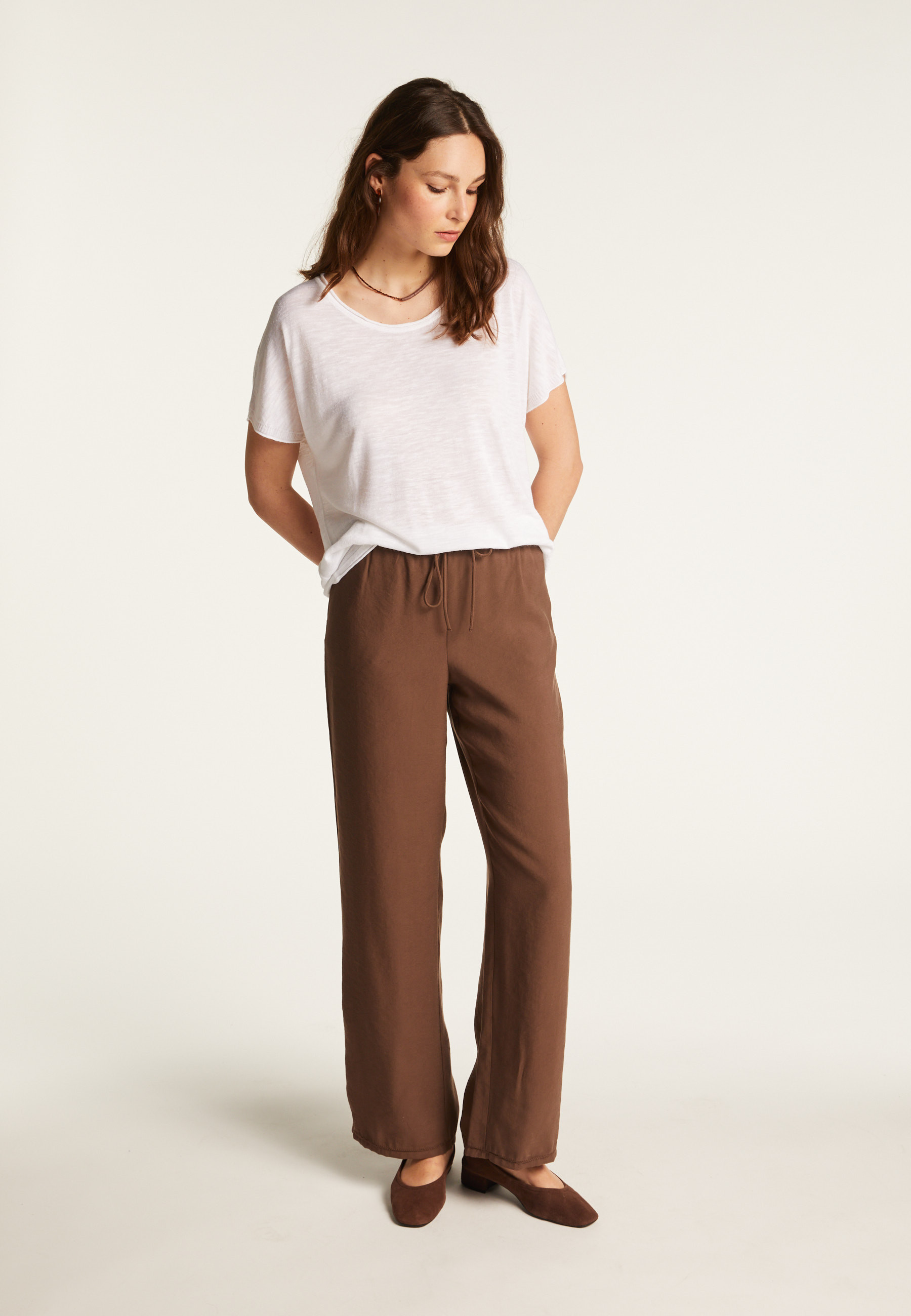 Flamed linen t-shirt - Lola