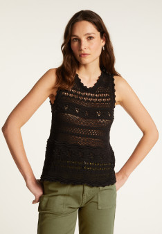 Openwork cotton tank top - Danny