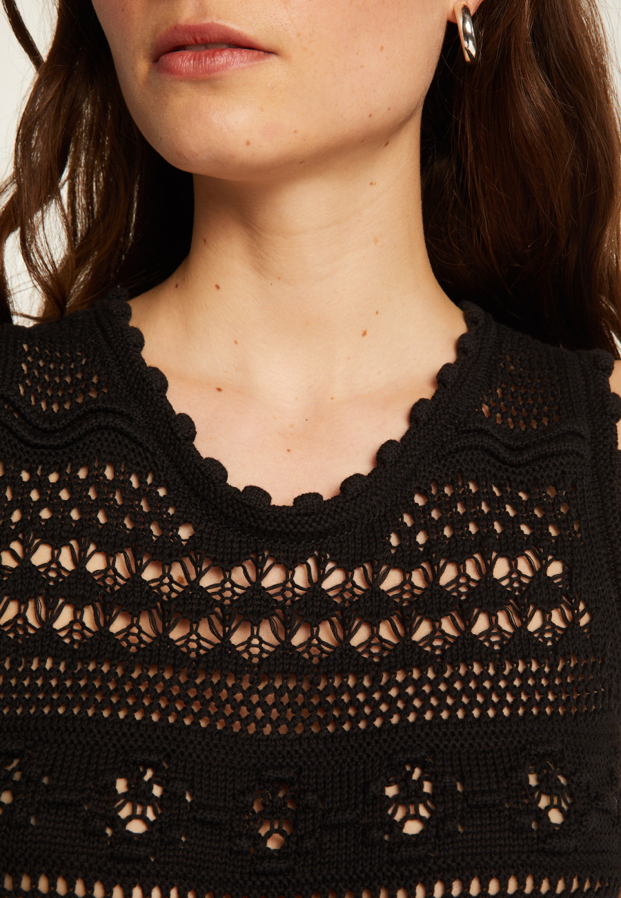 Openwork cotton tank top - Danny