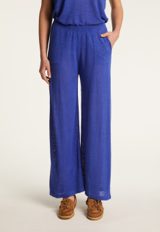 Flamed linen pants - Debora