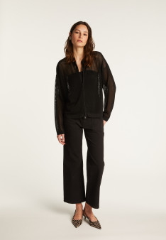 Pull zippé en fil lumière - Denyze