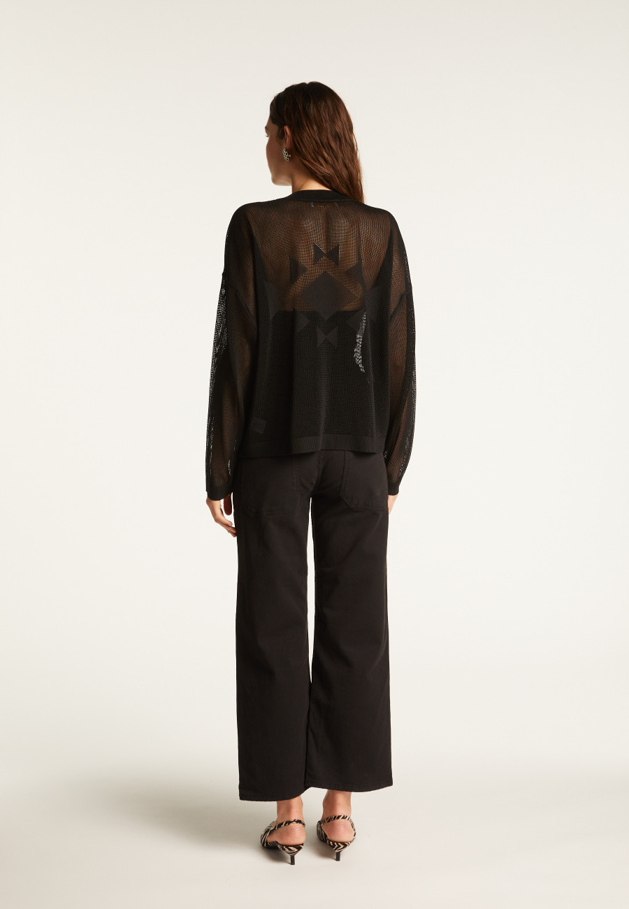 Pull zippé en fil lumière - Denyze