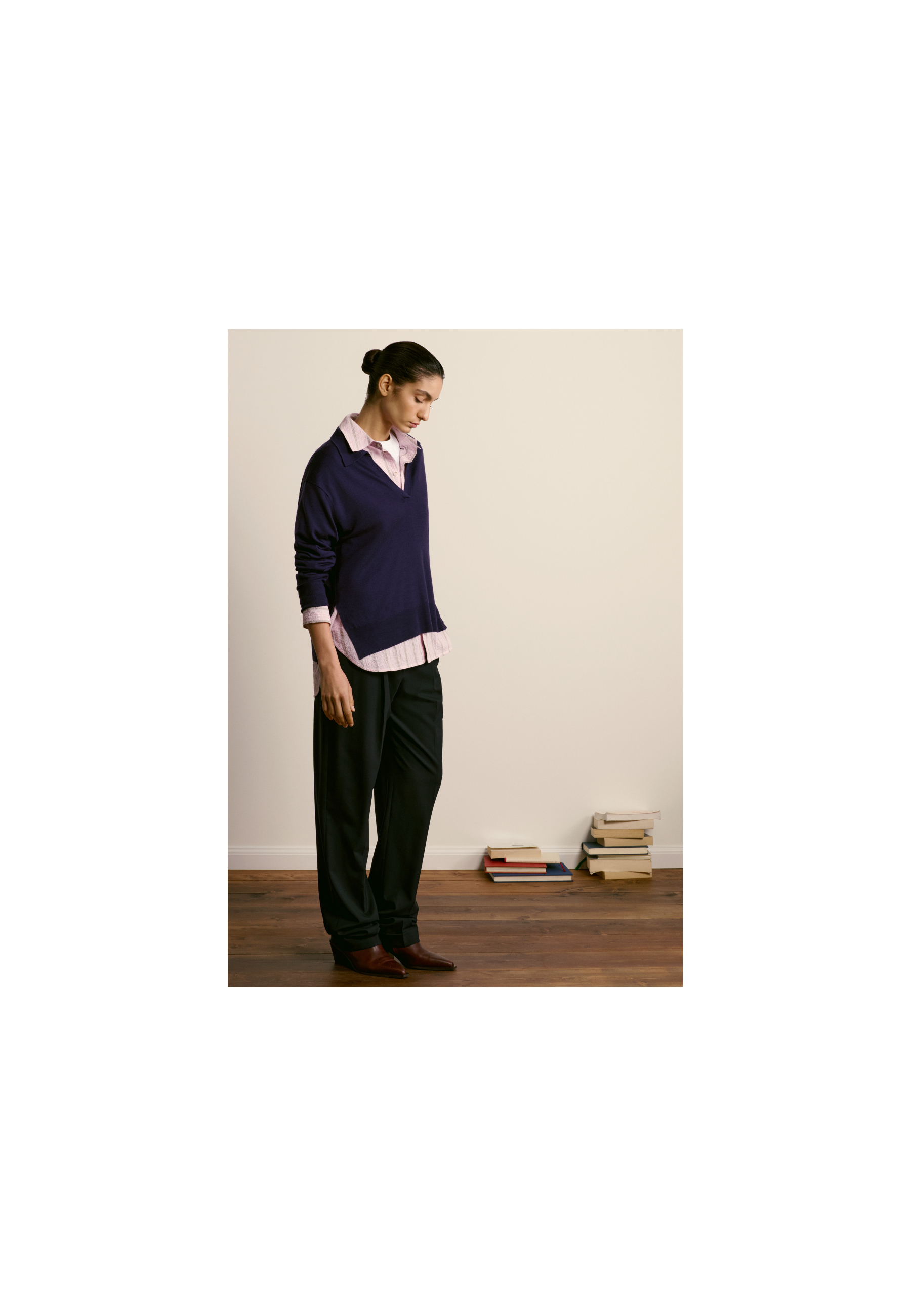 Montagut cashmere oversized V-neck sweater