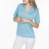 Polo T-shirt in Fil Lumière Lydie