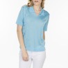 Polo T-shirt in Fil Lumière Lydie