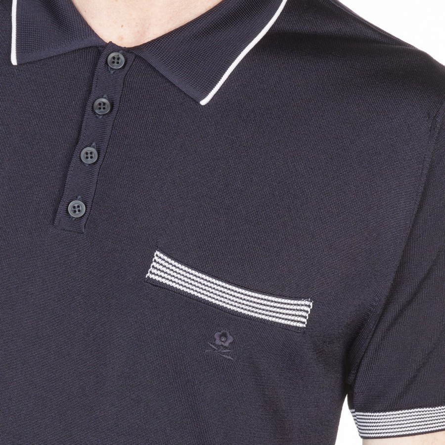 Striped Polo Fil Lumière - Basso