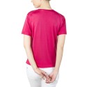 Tshirt col v manches courtes Fil Lumière Débora 0765 flamand - 25 rose moyen