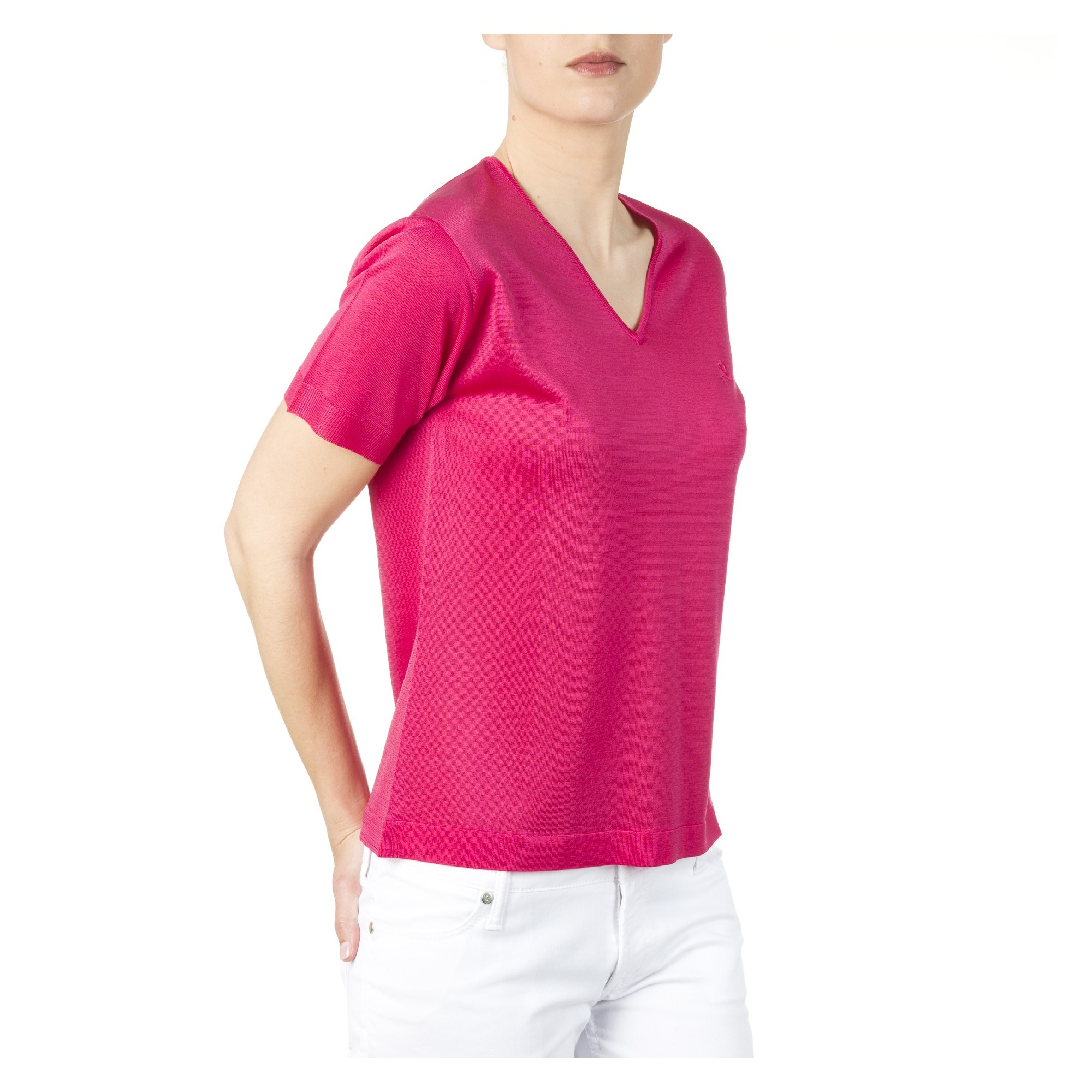 Woamn V collar tshirt Fil Lumière Débora