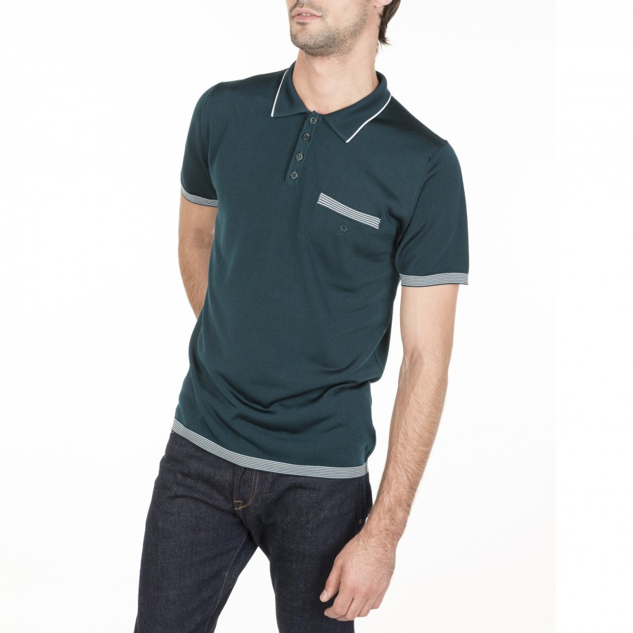 Striped Polo Fil Lumière - Basso