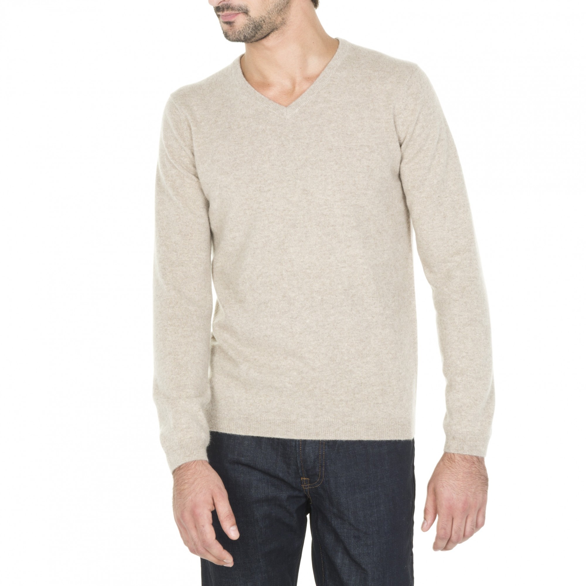 V neck cashmere sweater for men Eden