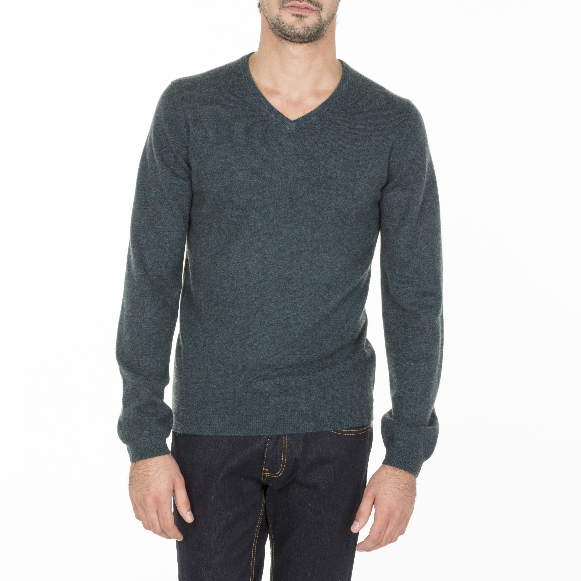 V neck cashmere sweater for men Eden