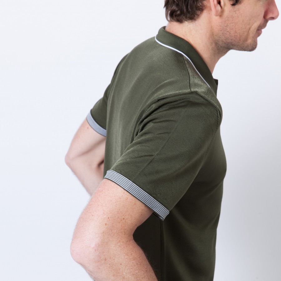 Striped Polo Fil Lumière - Basso