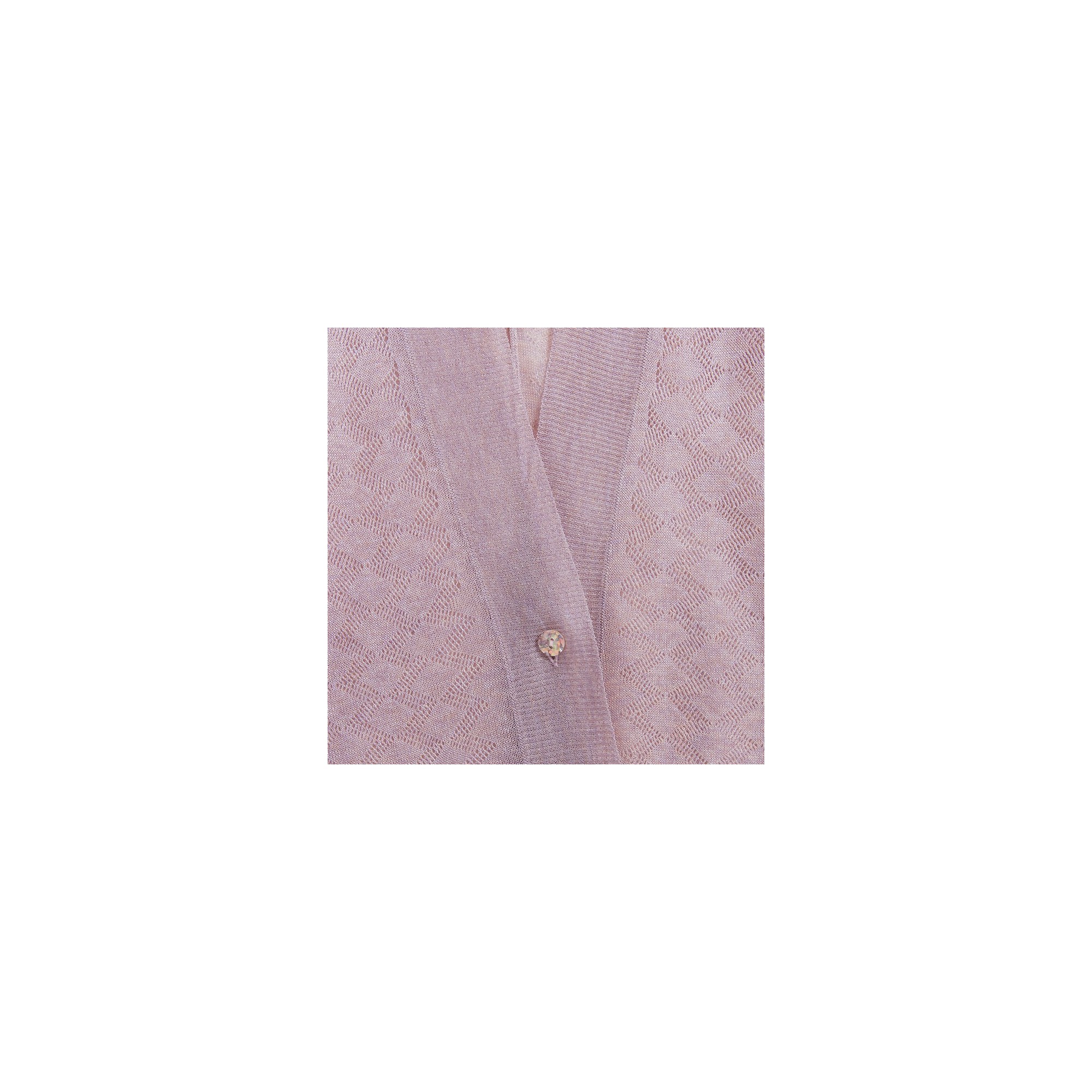 Gilet sans manches maille fantaisie Alban 6281 Rosée - 24 Rose clair