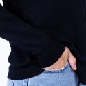 Pull oversize à côtes - Gladys 6310 Noir - 01 Noir