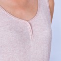Débardeur en bambou cachemire - Hoatti 6367 Opale chiné - 24 Rose c