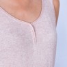 Débardeur en bambou cachemire - Hoatti 6367 Opale chiné - 24 Rose c